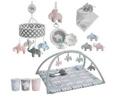 Rätt Start elefante design Musical letto mobile Baby Toy, grigio