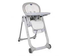Chicco 06079336300000 Polly Progres5 Seggiolone con 4 Ruote, White Snow
