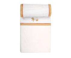 Naf-Naf 30128 Cuak, Lenzuola per culla, 100% cotone, 120 x 180 cm, colore: Beige