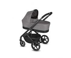 Cybex Gold Passeggino Combinato Balios S con Navicella Cot S, dalla Nascita fino a 17 kg, Collezione 2019, Manhattan Grey