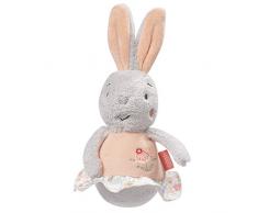 Fehn 062151 - Mini peluche a forma di coniglietto con campanelle, per giocare e suonare, per neonati e bambini dai 0 ai mesi