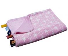 Snoozebaby - Coperta per culla con diamanti, 75 x 100 cm, colore: Rosa