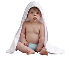 Clair de Lune orzo Bébé asciugamano con cappuccio (grigio)