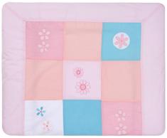 Alvi - 330185732, Materassino per fasciatoio con rivestimento, motivo floreale, Rosa