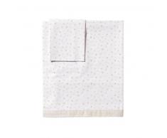 Petit Praia Estrellas/Piu Piu-Parure da letto, colore: bianco/blu, 60 x 120 cm