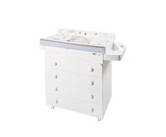 Primi Sogni 067 Trendy Bianca Cassettiera in Legno con Fasciatoio, Orsetti