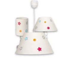 Pirulos 60200097 – Lampada di comò cilindrica, Multicolore