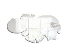 Mungai Mirrors - Specchio in materiale acrilico, motivo ippopotamo della giungla, 30 cm