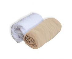 PMP Set di coprimaterasso poliuretano + lenzuolo Nougat 70 x 140 cm