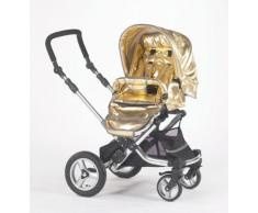 prokids e553 - englacha II - Passeggino combinato con inserto, girevole innovazione prezzo Fiera di Colonia 2006, colore: oro, con copertura antipioggia per Nest, Riduttore per seggiolone, Zanzariera, PVC, ginocchio coperta trasporto