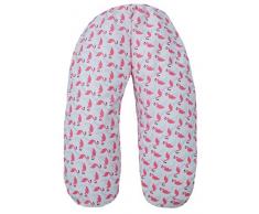 Ideen Regno 2356 di ricambio rivestimento per cuscino allattamento 130 cm Flamingo, rosa