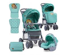 Lorelli Foxy - Passeggino combinato 2 in 1, colore: Verde