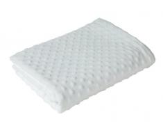 Clair de Lune Dimple - Coperta con cerchi in rilievo, colore: bianco
