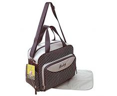 GMMH - Borsa fasciatoio, 3 pz, beige 2140