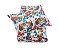 Pepi Leti 685843715948 - Biancheria da letto per bambini, motivo: gallo di Barcellos Premium, multicolore