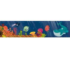 Wandpiraten - Decorazione murale per la cameretta, in carta da parati, motivo: Mondo subacqueo, 200 x 46,5 cm