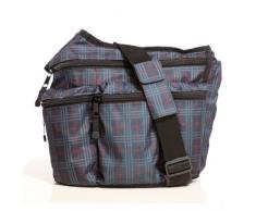 Diaper Dude - Borsa plaid, colore: Blu/Rosso