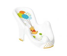 Seggiolino da Bagno ergonomico per Bambini keeeper Winnie con Funzione Antiscivolo, Dalla Nascita fino a 6 Mesi circa, Leon, Bianco