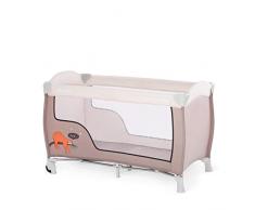 Hauck/Sleep N Play Go/Lettino da viaggio 3 pezzi / 120 x 60cm / dalla nascita fino a 15 kg/con ruote, materasso, borsa di trasporto/pieghevole, leggero e antiribaltamento/Lazy (Marrone)