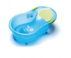 dBb Remond - Vasca da bagno 0-6 mesi, colore: Blu traslucido glitterato blu