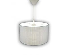 Niermann Standby 111 Vichykaro - Lampadario in tessuto, colore: Azzurro