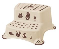 keeeper 1003187613800 Igor"Forest sgabello per bambini a due livelli, con funzione antiscivolo, crema/beige