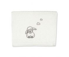 Sterntaler Asciugamano per bambini Stanley La Pecorella, Età: Per neonati, 50 x 30 cm, Beige (Ecru)