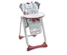 Chicco Polly 2 Start Seggiolone Pappa, con Schienale Adattabile in Altezza, Adatto fino a 3 anni, L 54.8 x P 83.5 x H 91/110 cm, Azzurro