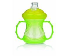 Nuby ID9895GREEN - Tazza per imparare a bere No Spill 4 in 1, colore: Verde