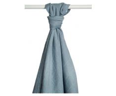 XKKO bmb09 0021 a bambù pannolini avvolgimento, durante l allattamento, come un documento o Coperta leggera, Pannolini, 90 x 100 cm, colore: Argento