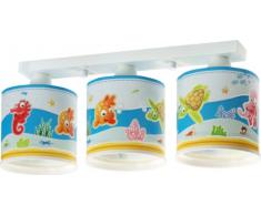 Lampada da soffitto, modelloacquario, Dalber 60333, pesce pagliaccio, cavalluccio mrino e tartarughina di mare, per cameretta dei bambini