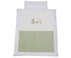 Easy Baby, Set di biancheria per lettino, 100/135 cm, Blu (blau)