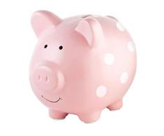 Pearhead 40105 Porcellino Salvadanaio in Ceramica, Rosa