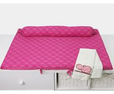 ToTs by Smartrike 250-105 modello a Spirale cuscino, Joy ippopotamo, Con extra cuscino cervicale tubolare, cotone satin con rivestimento in 100 percentuale, 80 x 58 x 4 cm, Rosa
