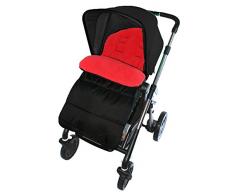 Coprigambe/Cosy Toes compatibile con Maxi-Cosi Loola passeggino rosso fuoco