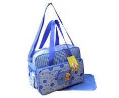 GMMH - 2120, Borsa bebè, incl. fasciatoio, Azzurro