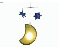 Niermann 185 Lampada a Sospensione, Luna, Multicolore