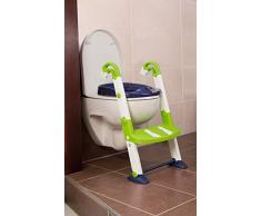 Rotho Babydesign KidsKit Vasino 3in1 Preparazione al wc, Da 18-36 mesi, 41,5 x 25 x 67 cm, Bianco/Verde/Blu, 600060255