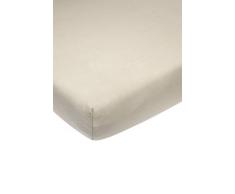 Meyco 565006 Lenzuolo con angoli elasticizzati in jersey, per lettino, 100% cotone, 70 x 140/150 cm, sabbia, beige