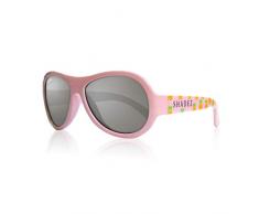 Shadez Occhiali da Sole per Bambini, Protezione dai Raggi Uva e Uvb, Taglia Junior - Rosa con Ananas - 30 g
