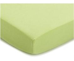 Julius Zöllner, lenzuolo con angoli in jersey per culla e lettino di misura 90 x 40 cm, Cotone, verde, 90x40