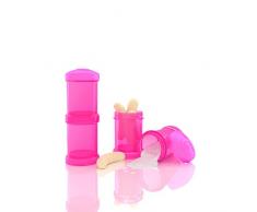 Twistshake 78023 Contenitore Dosatore, Rosa, Confezione da 2 x 100 ml