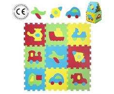 Ludi 1051 - Tappeto Basic, Tema Trasporti