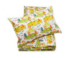 Pepi Leti 685843715467 - Biancheria da letto per bambini, motivo case, multicolore