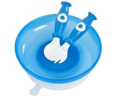 Bieco 79000501 - Baby set da tavola con aspirazione tazza blu