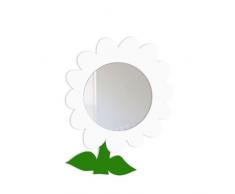 Mungai Mirrors - Specchio in vetro acrilico a forma di fiore, 45 cm