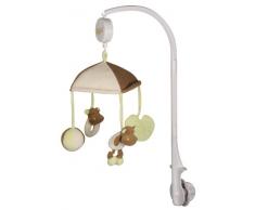 Doudou et Compagnie, Baby Nat BN728 Giostrina con carillon Bazille, il mio piccolo ippopotamo