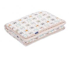Pepi Leti 685843716310 - Coperta per bambini, 100 x 75 cm, motivo: Minky, multicolore