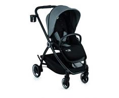 Nurse by Jané 8023 Y18 Passeggino Pieghevole e Multifunzionale, Black