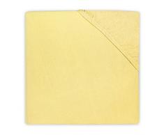 Jollein, lenzuolo con angoli elasticizzati in jersey, 40 x 80 cm, lenzuolo con angoli in jersey 40 x 80 cm giallo, giallo giallo, lenzuolo con angoli elasticizzati in jersey, 40 x 80 cm